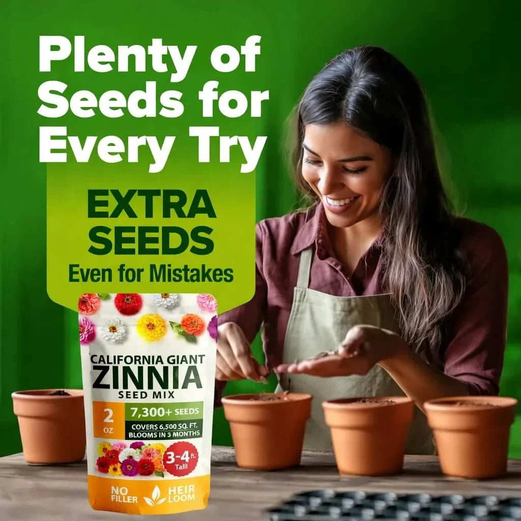 🔥HOT SALE 49% OFF-Zinnia Seeds - Pure Seeds - No Filler - USA Heirloom Flower Seeds（副本）
